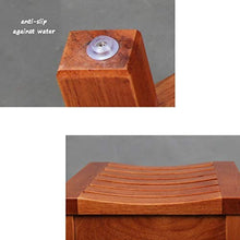 HYYDP Bagno Sgabello Sgabelli da Doccia/Vasca Sgabello da Doccia in Legno Sgabello Design Curvo in Legno Cambia Scarpe Sgabello Be Applicable Compatible for Anziani/disabili Antiscivolo Sedile da