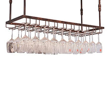 JHGJBJ Supporto di Vetro di Vino Scaffale, Ferro Hanging Shelf Holder soffitto Mensola Arredamento, for Kitchen Bar Cantina, Altezza Regolabile: 30-60 Cm (Size : 120x35cm)