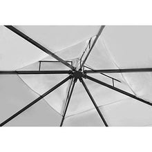 BBZZ Polirattan Gazebo con tetto bianco crema 3 x 3 m Gazebo pieghevole