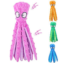 ASFD 8 Gambe Polpo Morbido Peluche farcito Cane Giocattolo Gioco all'aperto interattivo Verde cigolante