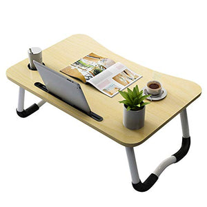 LYLSXY Supporto per laptop pieghevole, scrivania da tavolo da studio, scrivania da computer in legno, supporto da tavolo per il servizio da tè per divano letto A/D/Come mostrato