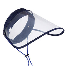 BESPORTBLE Visiera di Sicurezza Cappello Protettivo Visiera Trasparente Protezione Anti-Sputa Copricapo Blu Navy