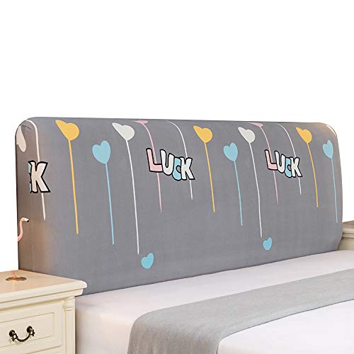 Copri Testiera Letto Copertura Fodera Testata Letto Universale All-Inclusive Stile Europeo Copri Elastica Della Testiere Letto Di Forma Semicircolare Curva, Decora La Camera Da Letto,Q-180X80CM