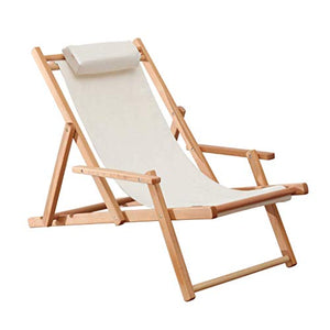 Sywlwxkq Sedia Relax per Ufficio con Balcone Sedie a Sdraio Classiche Tradizionali con braccioli Struttura in Legno Duro | Lettini Prendisole Reclinabili | Sedia da Giardino Pieghevole recl