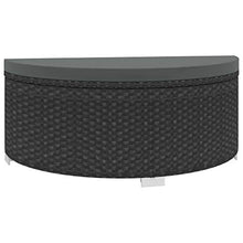 Festnight Set Divani da Giardino in Polyrattan, Set di Mobili da Giardino, Set Divano Esterno con Cuscini Nero 8 pz