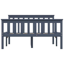 SKM Giroletto con 2 Cassetti Grigio in Massello di Pino 120x200 cm (31.85kg)