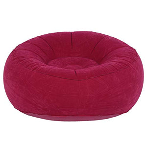 Fdit - Divano gonfiabile da esterno e interno, pieghevole, per lettura, divano singolo, ergonomico, per soggiorno, balcone, giardino, colore: rosso