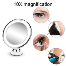 DRBZ Specchio da trucco flessibile 10X Specchi di ingrandimento LED illuminato Touch Screen Vanity Specchio Portatile Dressing Table Cosmetici Specchi