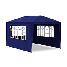 lahomie- Tenda della Birra Impermeabile, Impermeabile Gazebo Pieghevole Professionale Gazebo Impermeabile con pareti Tenda Gazebo Campeggio Tendone per Feste, Blu