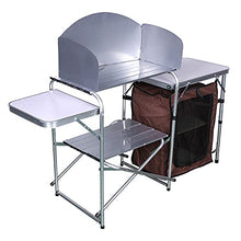 Tavolo Da Cottura Pieghevole, Stazione Di Cucina Portatile All'aperto Cucina in Alluminio Camping Con Organizzatore Di Stoccaggio, Tavolo Da Cucina Regolabile Per Barbecue, Picnic, Attività All'aperto
