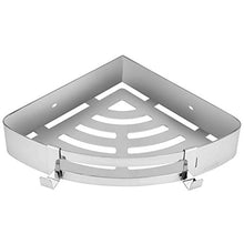 Nunafey Portaoggetti, cestello angolare Resistente all'Usura, Accessorio da Bagno Triangolare in Acciaio Inossidabile Durevole per WC da Bagno