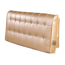 Xufei Comodino Cuscino - Doppia Testa Soft Pack ad Alta densità in Pelle Cuscino della Spugna Divano Artificiale Back 5 Colori Opzionale (Color : E, Size : 180cm)