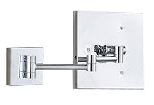 WM 8.5Inch LED Specchio Trucco, Rotazione 360° Specchio Quadrato, Montaggio A Parete Specchio Con Luci Bagno Finitura Rame Specchio-10.24