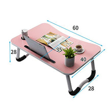 LYLSXY Supporto per laptop pieghevole, scrivania da tavolo da studio, scrivania da computer in legno, supporto da tavolo per il servizio da tè per divano letto A/D/Come mostrato