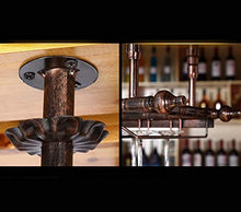 DJSMjbj Attaccatura del Supporto di Tazza del Vino Rosso Che appende Upside-Holder Giù di Vetro/Creativo Home Bar/Wine Rack attaccatura del Supporto di Vetro Ripiani Decke (Size : 80 * 30cm)