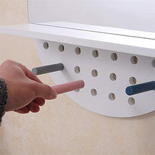 N/Z Arredamento per la casa Specchio per Bagno a Parete Nordico con Specchio per Trucco a Parete con Gancio per mensola