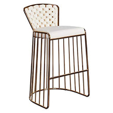Bar Sedia di Metallo Creativo Semplice Confortevole Tessuto Stile Nordico Adatto ad Hotel casa Villa 1 Pacchetto 450 * 500 * 940 mm