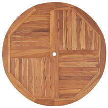 E E-NICES Tavolo da Giardino 120x76 cm in Legno Massello di Teak