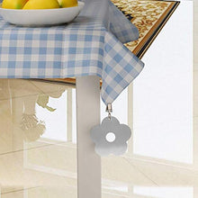 Tovaglia Clip 4Pcs Diverse fantasie innovative Tovaglia in acciaio inox addensato Pesi Decorazione con clip da tavolo in metallo Morsetti per cucina Tovaglie da picnic per feste in giardino(UN)
