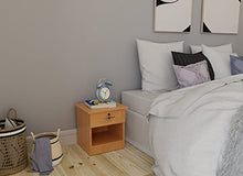 Absolute Deal ADLF007_Beech cassetto in Legno per Camera da Letto con Serratura e Comodino, Holz, Faggio, W40 x D34 x H42 CM