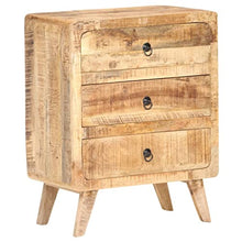 vidaXL Credenza 60x35x75 cm in Legno Massello di Mango Grezzo