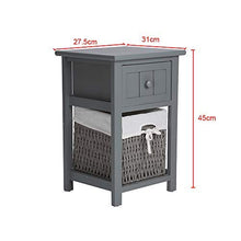 HHTX Comodino 2 Pezzi con 2 cassetti Comodino in Legno Comodino tavolini da appoggio per Camera da Letto, Bagno, Soggiorno