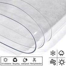LSXIAO Telone Impermeabile, 450GSM Trasparente PVC Resistente Copertura Antipioggia Resistenza allo Strappo, con Occhiello per Mobili da Giardino, All'aperto, Campingpotted, Serre