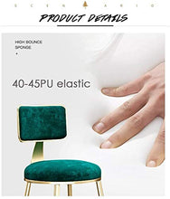 Mr. Wang Fashion/Blu/Grigio/Bianco/Nero Verde/Rosa Sgabelli da Bar Optional, Sgabello Da Bar Con Morbido Cuscino In Velluto, Sedia Lounge Con Poggiapiedi Moderna Semplicità Per Soggiorno