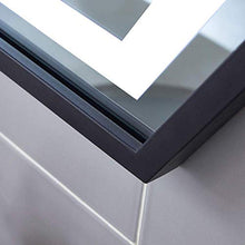 Specchio 70x80 cm Specchio Illuminato a LED, Specchio per Il Trucco Esagonale in Acciaio Inossidabile con Bordo, lavabo/Bagno/Camera da Letto/Ingresso Verticale Orizzontale