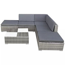 binzhoueushopping - Set di divani da giardino, 15 pezzi, estremamente comodi, dimensioni del divano centrale 69,5 x 69,5 x 52,5 cm, funzione in resina intrecciata