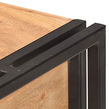 Wakects, credenza per soggiorno, in legno massiccio di acia, 120 x 30 x 75 cm