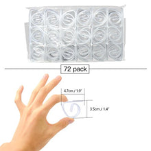 FEIGO 72 Pezzi Clip Tovaglia Trasparente, Clip Fermatovaglia Plastica per Casa, Ristorante, Picnic e Altro Ancora (72)