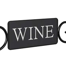 Relaxdays Portabottiglie, 9 Bottiglie, Cantinetta Decorativa per Cucina e Salotto, Metallo, HLP: 55 x 34 x 17,5 cm, Nero