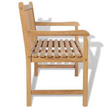 Tidyard Panca da Esterni in Legno di Teak, Panchina Giardino 150x62,5x90 cm