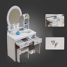 NQFL toletta Simple White Pannello di Legno Camera da Letto Multi-Funzione di Storage con Il Trucco dello Specchio Desk White-90 * 42 * 160cm