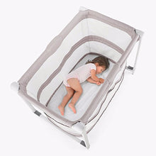 Chicco Zip&Go Culla Trasformabile per Bebè e Bambini dalla Nascita a 2 Anni, Lettino Neonati da Viaggio Pieghevole e Compatto con Modalità Dondolino, Materasso Traspirante e Finestre in Rete, Grigio