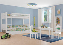 Erst-Holz Bianco Letto Castello per Ragazzi con materassi 90x200 in Pino con Box 3° Letto 60.06-09WMS7M