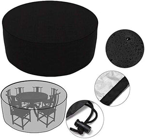 N / A mobili di Copertura Home, Impermeabile Antivento mobili da Giardino UV, coperture Patio Tavolo utilizzato per la Pesante Oxford mobili Panno Rattan,200x100,Nero
