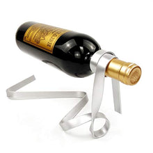 LIOOBO Ferro a Forma di Nastro Sospensione Singolo portabottiglie portabottiglie Creativo portabottiglie in Metallo portabottiglie da Vino Champagne per Bar di casa