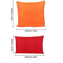 XJ Impermeabile Giardino Cuscino per mobili di Canna Cuscini di Seduta panchina Arancia 45 x 45
