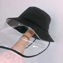 HEALLILY Maschera Antinfortunistica Cappello Trasparente Visiera Cappello da Sole Anti Saliva Protezione Antispruzzo Protezione Integrale Protezione per Esterno Nero