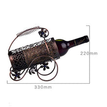 LHQ-HQ Bottiglia di Vino Wine Rack Rack Retro Ferro Battuto Wine Rack Moda Creativa Wine Rack Hollow Triciclo Bottiglia di Vino Rack Decoration