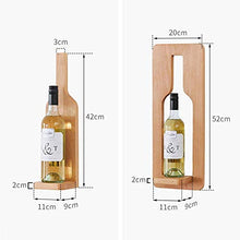 La bottiglia del supporto della cremagliera del vino ripiano Wine Rack Nordic Ristorante parete vino rack casa Hanging Rosso for Ccompliment qualsiasi spazio, Legno WTZ012