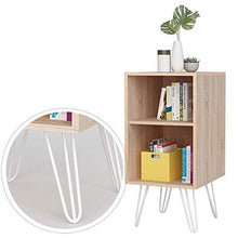 DGHJK Mobili Tavolino da caffè, Comodino in Stile retrò Comodino o tavolino da Telefono con Ripiani a 2 Livelli, 40x44,5x80 cm
