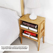 Set di 2 Pezzi Comodino, Comodino Camera da Letto in Legno Tavolino da Caffe con Scomparto Aperto,Comodino Letto per Soggiorno Camera da letto, 40x29x42 cm