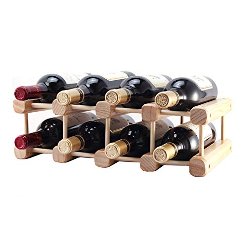 MSF Porta Bottiglie Creativo Indipendente 8 Bottiglie di Vino Display Rack Modern Home Soggiorno Artigianato Decorativo Set Vino (Size : 10 Roots)