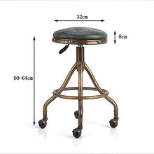 LIZHIQIANGdiaodeng Girevole Perfetta sede della Sedia for Parrucchiere Estetista Regolabile in Altezza 6064cm feci Ruota
