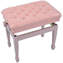 Sgabello per Pianoforte 1-Persona Piano Strumento Musicale Sgabello seggiovia insegnare ai Bambini di Legno Solido Elettrico Piano Bench (Colore : Rosa, Dimensione : 68x38x56cm)