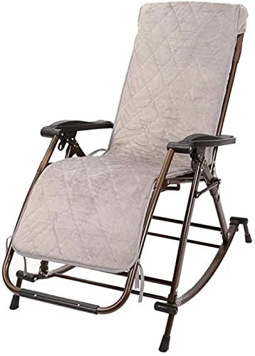 LLSS Sedia a Dondolo da Giardino per Esterni Adulti Relax Comfort | Sedia Sdraio Pieghevole Sdraio Sdraio reclinabile con Cuscini per Veranda Giardino Prato Campeggio