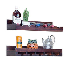 LHQ-HQ Wine Rack Parete in Legno massello pensile Vino della casa Vivente Mensola Camera cremagliera enoteca Vino Rack Cucina pensile cremagliera in Legno massello